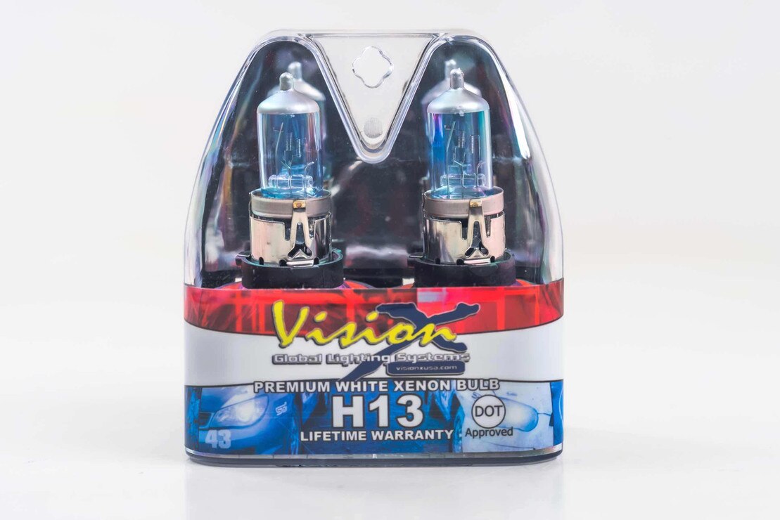 Vision X Superwhite Halogen Bulbs H13 DOT Approved HR SWGPCK14